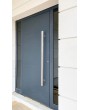 Anthrazitfarbene moderne Aluminium-Haustür