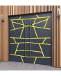 LIM W360 double – massive Aluminium-Doppeltür mit Streifen