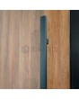 PIVOT WOODLINE 1 - Aluminium-Drehtür mit Walnuss-Hochdrucklaminat