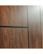 PIVOT WOODLINE 1 - Aluminium-Drehtür mit Walnuss-Hochdrucklaminat