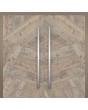 LIM WOODLINE 3 Double – Aluminium-Doppeltür mit Fir Platinum-Holzimitatbeschichtung
