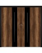 LIM WOODLINE 5 Double – Aluminium-Doppeleingangstür in Holzoptik, beschichtet mit Barrique Oak High Pressure Laminate