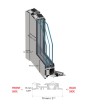 LIM C9 - Vordertür aus Glas und Aluminium