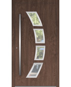 LIM 21A - Aluminium-Haustür mit Glas