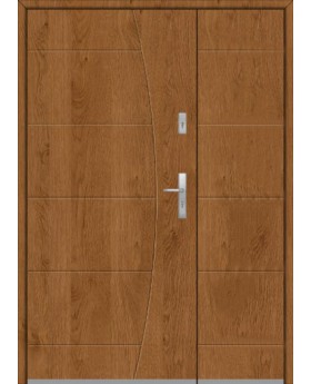 Fargo 26G DB - Haustüren Simply Edelstahl mit Seitenteil