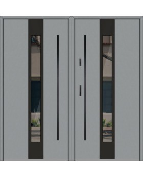 Fargo 30 double - doppelte Stahl-Außentüren kommerziell