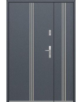 Fargo 32 DB - Haustüren Simply Edelstahl mit Seitenteil