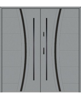 Fargo 40 double - Haustür aus Edelstahl, groß