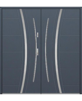 Fargo 40 double - Haustür aus Edelstahl, groß