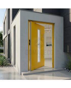 gelbe Premium-Aluminium-Schwenktür
