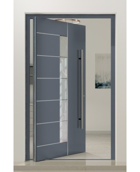PIVOT AP02 – Aluminium-Drehtür mit Glas
