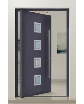 PIVOT AP08 – große Aluminium-Drehtür mit Glas