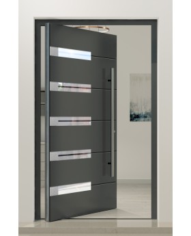 PIVOT AP18 – moderne Aluminium-Drehtür für den Eingangsbereich