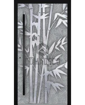 LIM Bamboo - Haustür mit Bamboo-Struktur aus gefrästem Metall