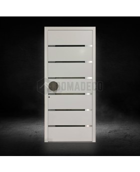 Weiße moderne Aluminium-Fronttür