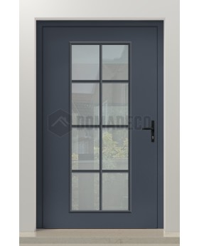 PIVOT CL06 - klassisch gestaltete traditionelle Aluminium-Drehtür mit Glas