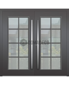 LIM CL06 double - klassische traditionelle Aluminium-Drehtür mit Glas