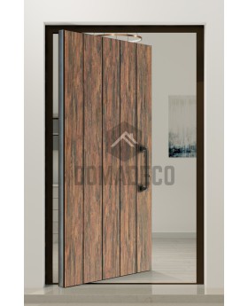 PIVOT WOODLINE 2 – Drehtür mit Tambora-Hochdrucklaminat in Holzoptik