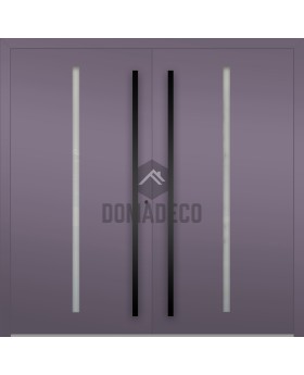 LIM Flet B double - Aluminium-Doppelflügeltür mit vertikalem Glas