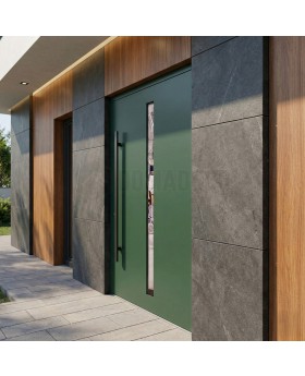 Grüne, erschwingliche, hochwertige Aluminium-Haustür