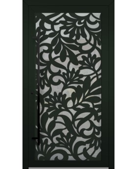 LIM G1 - Aluminium-Glastür mit Dekorplatte