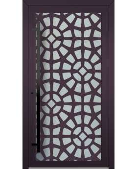 LIM G2 - Aluminiumtür mit Glasfront und Dekorplatte