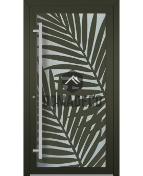 LIM G3 – Glastür aus Aluminium mit Zierblende