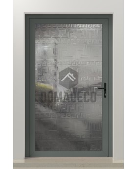 PIVOT FS3 - Aluminium-Drehtür mit Fusingglas