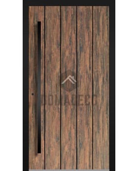 LIM WOODLINE 2 – Eingangstür mit Tambora-Hochdrucklaminat in Holzoptik