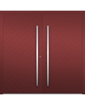 LIM v59 double – vorgehängte doppelte Aluminium-Außentür mit Sprossen
