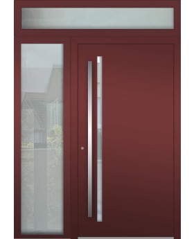 LIM-Tür mit linkem und oben Seitenlicht (Ansicht von außen)