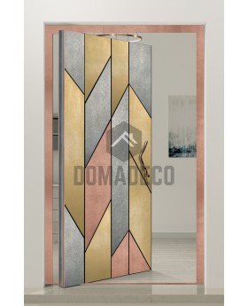 PIVOT M4 - Aluminium-Drehflügeltür mit Flüssigmetallbeschichtung 