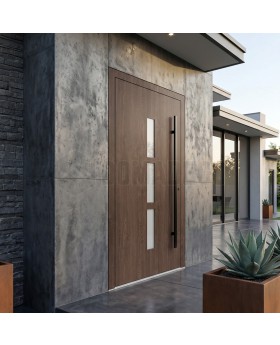 Walnut – Energieeffiziente Aluminium-Haustür