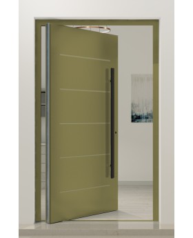 PIVOT W313 – moderne Aluminium-Drehtür für den Eingangsbereich