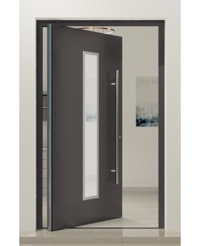 PIVOT AP01 – hochwertige Aluminium-Drehtür für den Eingangsbereich