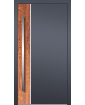 LIM V22 - Aluminium-Haustür mit Naturstein