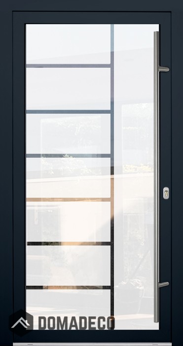 LIM Glass S7 - mattierte Außentür mit transparentem Dekor