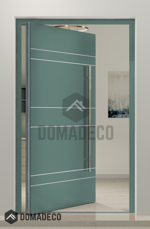 PIVOT AD18 – hochwertige Aluminium-Drehtür für den Eingangsbereich