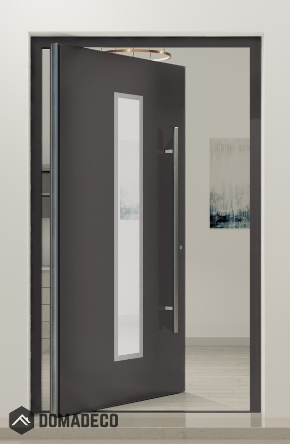 PIVOT AP01 – hochwertige Aluminium-Drehtür für den Eingangsbereich