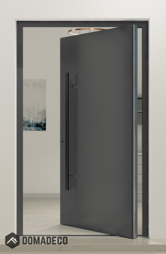 PIVOT Basic – glatte Aluminium-Drehtür