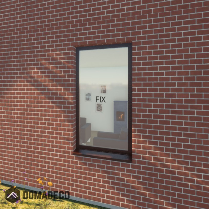 AL86-S1 - feststehendes Aluminium-Fenster